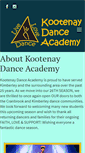 Mobile Screenshot of kootenaydance.com